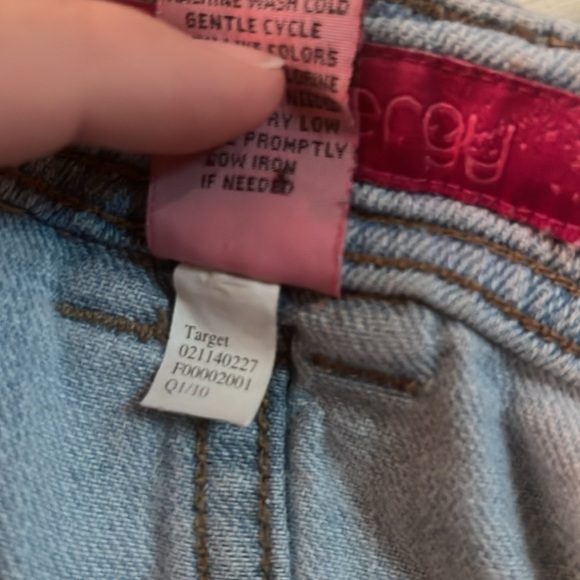 EUC vintage distressed denim jean skirt plus size 22 pure energy 5 pockets - Picture 12 of 12